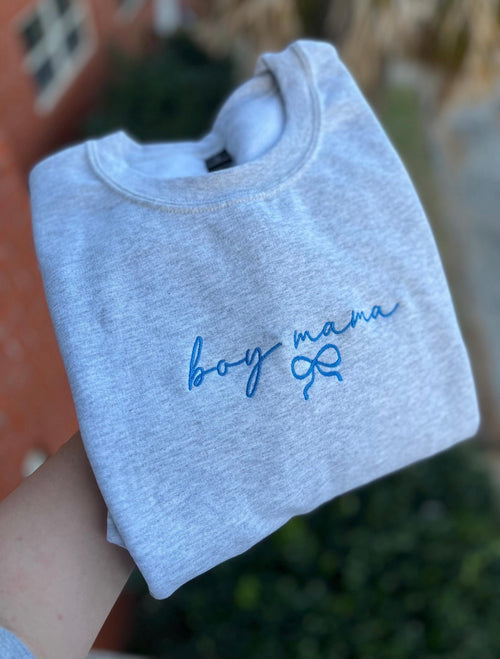 Bow Boy Mama Comfort Colors Short Sleeve Shirt