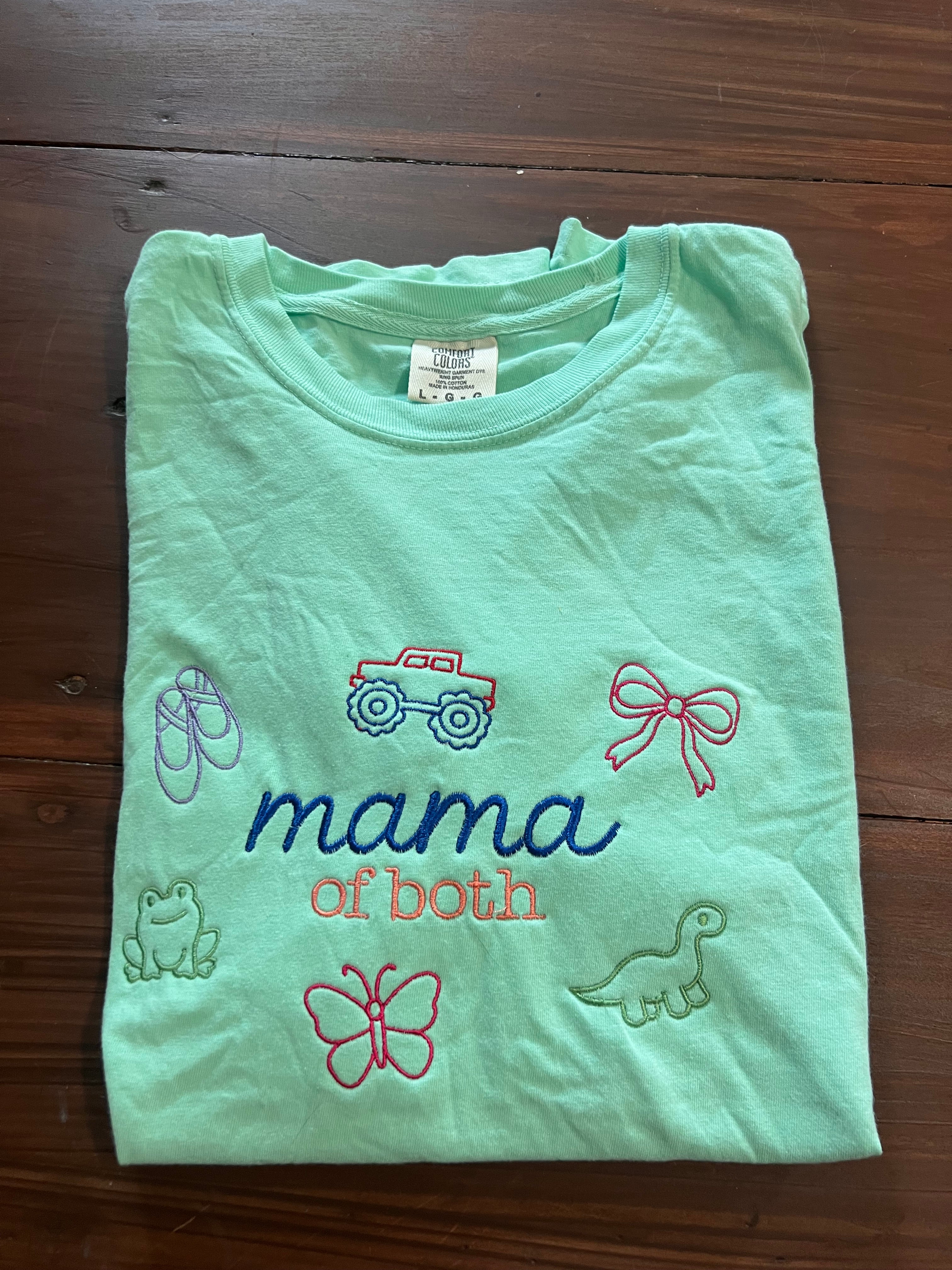 Mama of Both Comfort Colors Short Sleeve Shirt