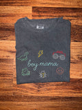 Boy Mama Comfort Colors Short Sleeve Shirt