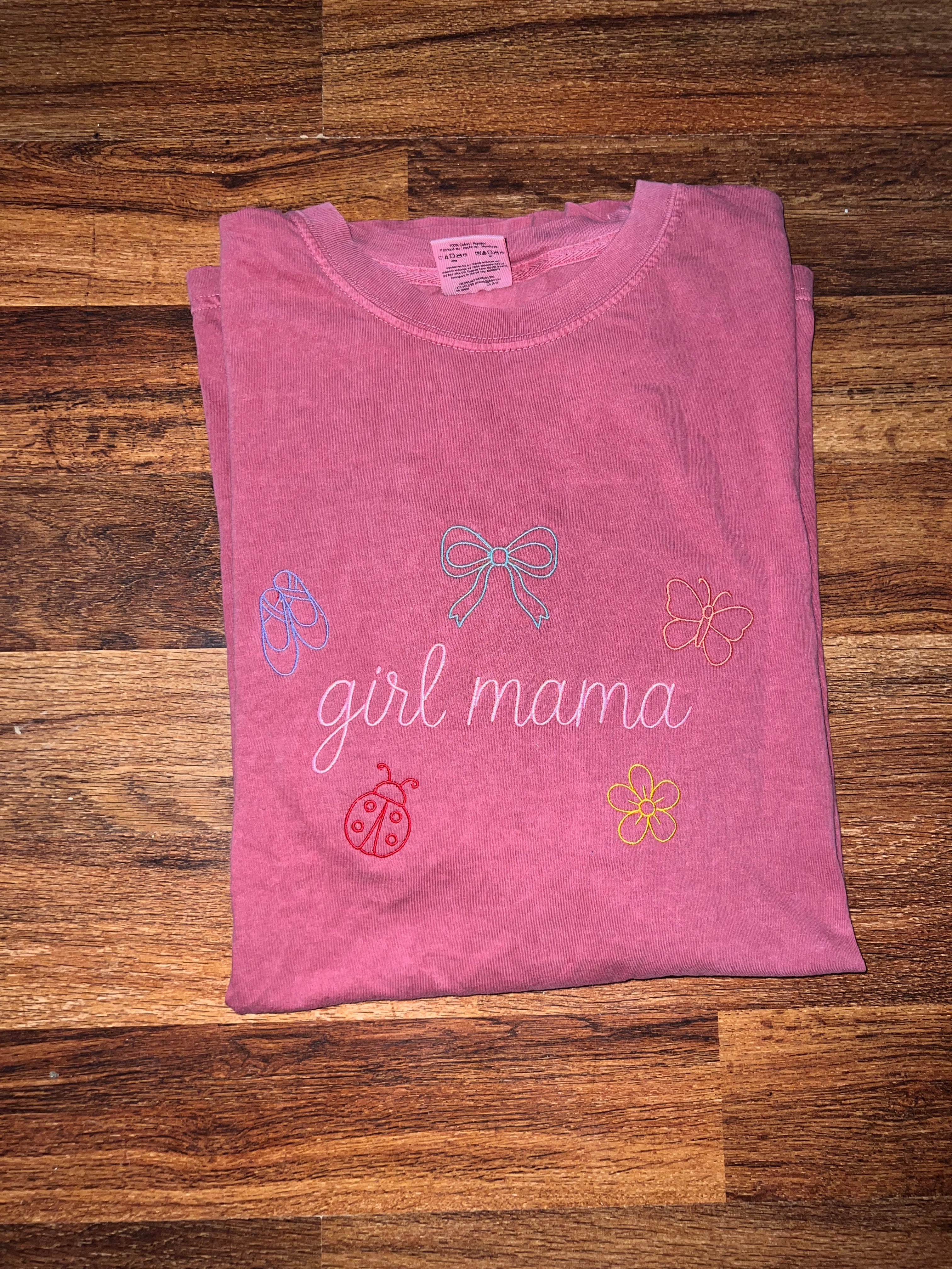 Doodle Girl Mama Comfort Colors Short Sleeve Shirt